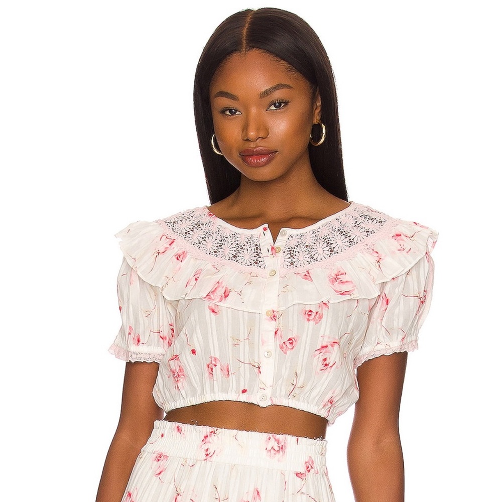 LoveShackFancy Elaina Top